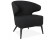 Fauteuil lounge design 'ODILE' noir