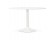 Table de bureau/à diner ronde ORLANDO blanche de 120 cm - Alterego