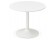 Petite table de bureau/à diner ronde ORLANDO blanche de 90 cm - Photo 2