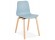 Chaise scandinave 'PACIFIK' bleue avec pieds en bois finition naturelle