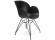 Chaise design SATELIT noire style industriel - Alterego