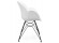 Chaise design SATELIT blanche style industriel - Photo 2