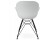 Chaise design SATELIT blanche style industriel - Photo 3