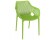 Chaise de jardin / terrasse 'SISTER' verte en matière plastique