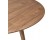 Table à dîner ronde SWEDY en bois Noyer style scandinave de 120 cm - Zoom 1