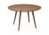 Table à dîner ronde SWEDY en bois Noyer style scandinave de 120 cm - Photo 3