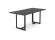 Table à diner / bureau design TITUS en bois noir - 180x90 cm - Photo 2
