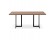 Table à diner / bureau design TITUS en bois de noyer - 180x90 cm - Photo 1