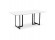 Table à diner / bureau design 'TITUS' en bois blanc - 180x90 cm