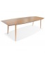 Table à dîner extensible 'CROKUS' en bois finition naturelle - 170-270x100 cm