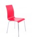 Chaise de salle à manger design 'ESPERA' en bois rouge