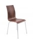 Chaise de salle à manger design 'ESPERA' en bois finition Noyer