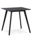 Petite table à diner 'GENIUS' finiton noire - 80x80 cm
