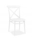 Chaise empilable 'JACOB' style rétro en matière plastique blanche
