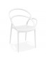 Chaise de terrasse 'JULIETTE' design blanche