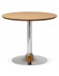 Petite table de bureau / à diner ronde 'KITCHEN' en bois finition naturelle - Ø 90 cm