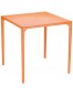 Table à dîner carrée 'KUIK' design orange - 72x72 cm