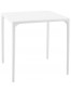 Table à dîner carrée 'KUIK' design blanche - 72x72 cm