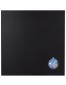 Plateau de table 'LIMULE' noir carré - 68x68 cm