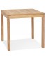 Table à diner carrée intérieure/extérieur 'MOUSTIK' en bois Teck naturel - 80x80 cm