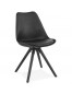 Chaise design 'PIPA' noire