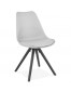 Chaise design 'PIPA' grise