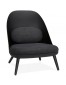 Fauteuil lounge design 'TICOS' noir