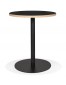 Petite table bistrot ronde 'YOGI' noire - Ø 60 cm