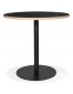 Table bistrot ronde 'YOGI' noire - Ø 80 cm