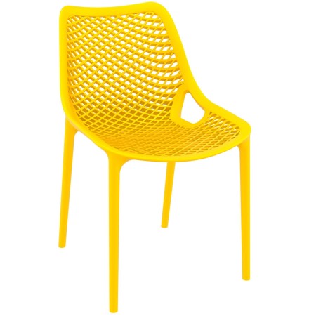 Moderne gele stoel 'BLOW' in kunststof