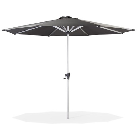 Design achthoekige parasol 'DONY' van donkergrijs aluminium - Ø 300 cm