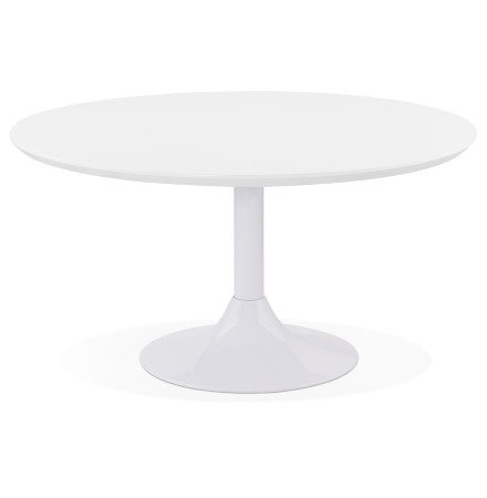 Lage loungetafel ESTRELLA wit - Ø 90 cm