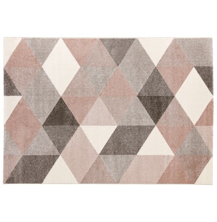 Design tapijt 'GRAFIK' 160/230 cm met roze grafische motieven