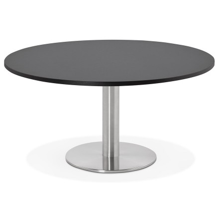 Lage loungetafel HOUSTON zwart - Ø 90 cm