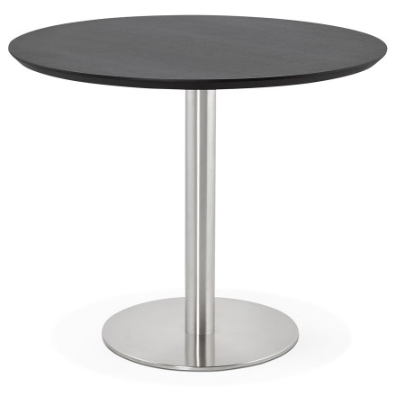 Kleine ronde bureautafel / eettafel 'INDIANA' zwart - Ø 90 cm