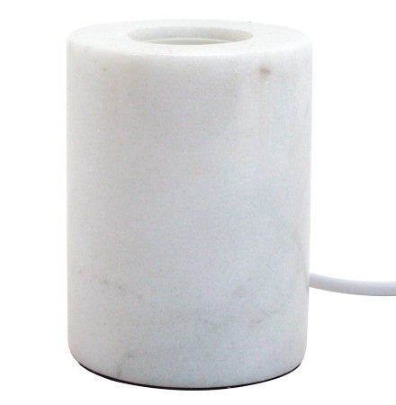 Voet voor tafellamp 'NIGRI' in wit marmer