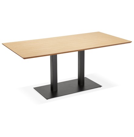 Design tafel / bureau 'ZUMBA' met natuurlijk houten afwerking - 180x90 cm