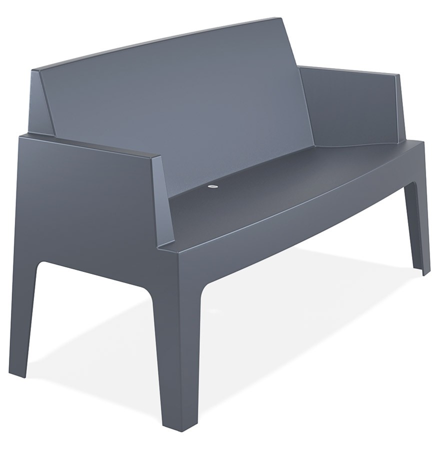 Hedendaags Design stoel PLEMO XL - Donkergrijze tuinbank uit kunststof FM-36