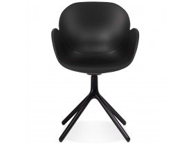 Zwarte stoel met armleuningen 'APODIS' van kunststof
