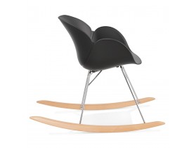Zwarte design schommelstoel ‘BASKUL’ in kunststof
