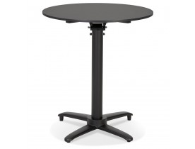 Table de terrasse pliable 'COMPAKT' ronde noire - Ø 68 cm