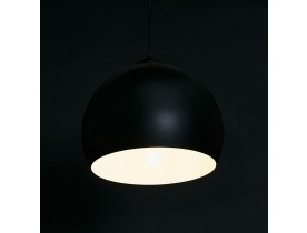 Zwarte bolvormige design hanglamp 'DOUGLAS'