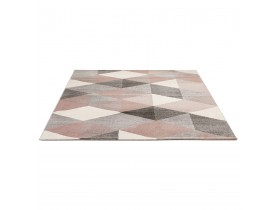 Design tapijt 'GRAFIK' 160/230 cm met roze grafische motieven