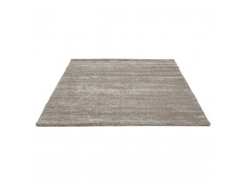 Erg zacht, grijs hoogpolig design tapijt 'LILOU' 160x230 cm
