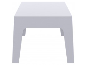 Lage, lichtgrijze tafel 'MARTO' uit kunststof