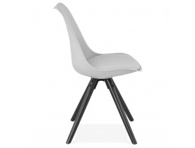 Design stoel 'PIPA' grijs