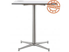 Wit, vierkant tafelbad 'PLANO' 60x60cm uit gecompresseerd hars