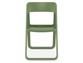 Opvouwbare stoel 'SLAG' van groene kunststof voor binnen/buiten
