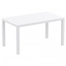 Witte design tuintafel 'ENOTECA' uit kunststof - 140x80 cm