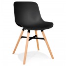 Zwarte design stoel 'GLADYS'